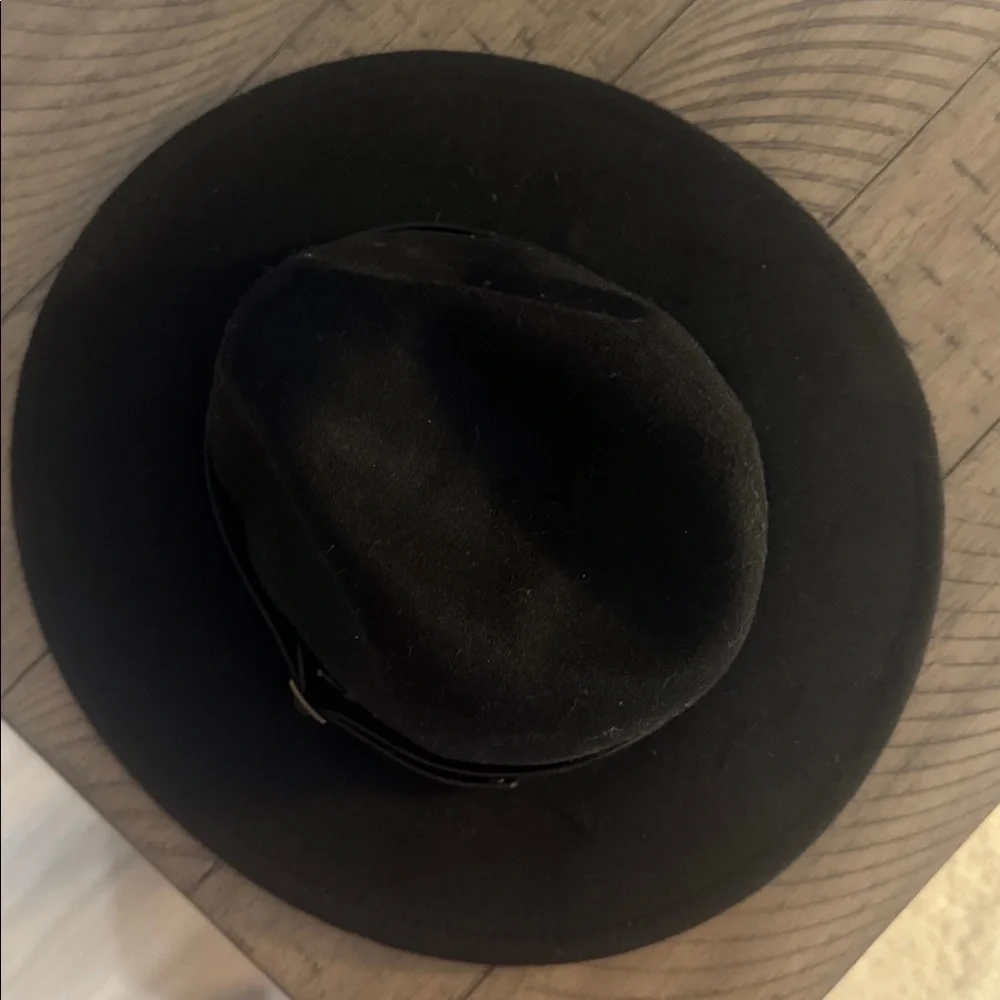 Lulus Black Suede Wide Brim Hat